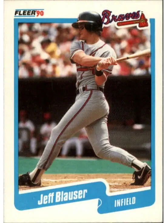 1990 Jeff Blauser Fleer Baseball Card #576