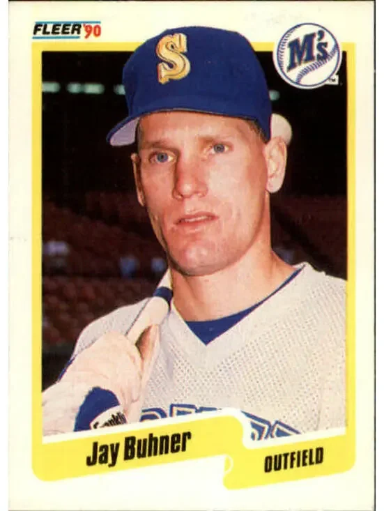 1990 Jay Buhner Fleer Baseball Card #508