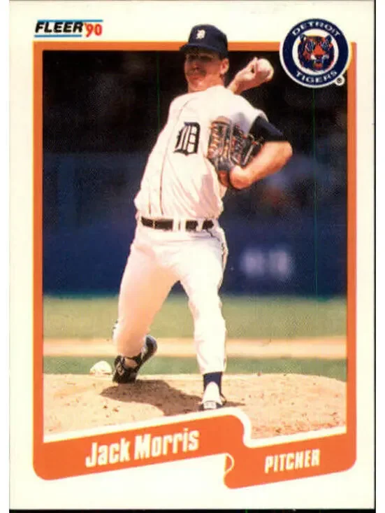 1990 Jack Morris Fleer Baseball Card #610