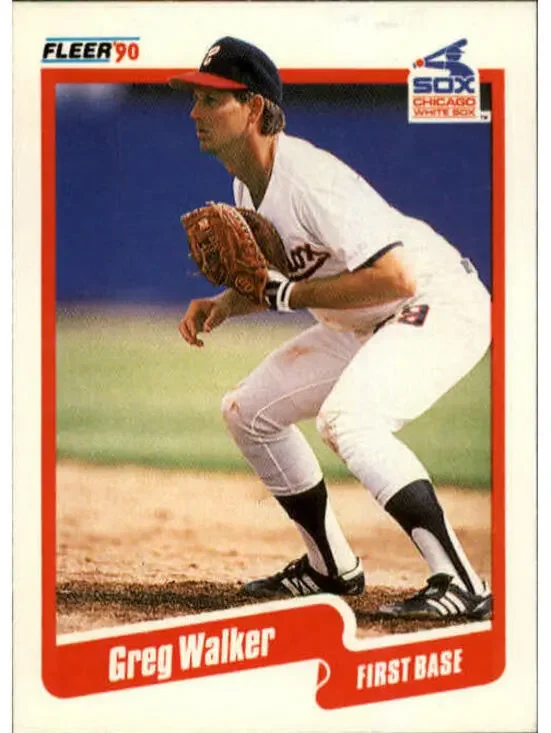 1990 Greg Walker Fleer Baseball Card #551