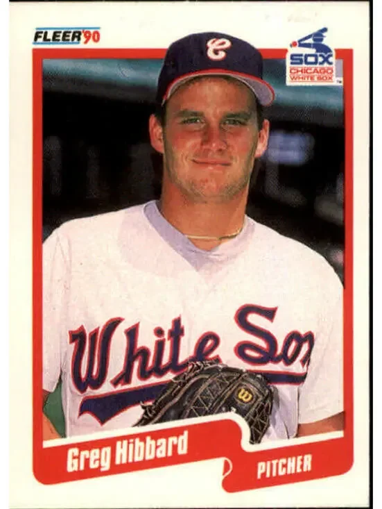 1990 Greg Hibbard Fleer Baseball Card #534