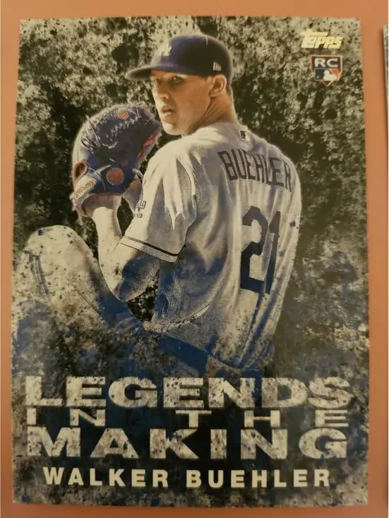 Walker Buehler BLACK 2018 Topps Update Legends n the Making RC#LITM-22 RAW Mint