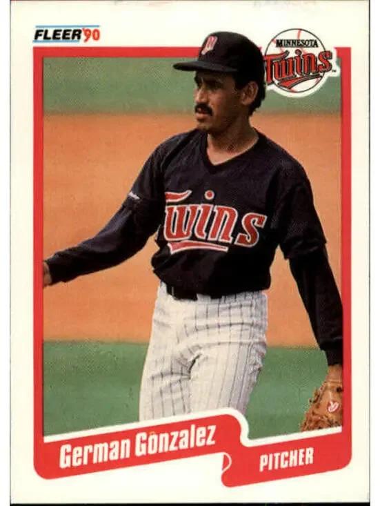 1990 German Gonzalez Fleer Baseball Card #376