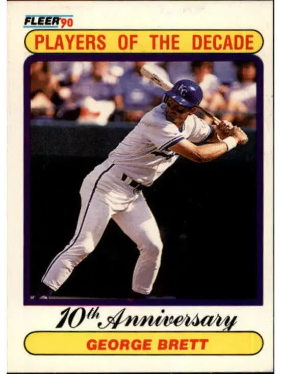1990 George Brett Fleer Baseball Card #621