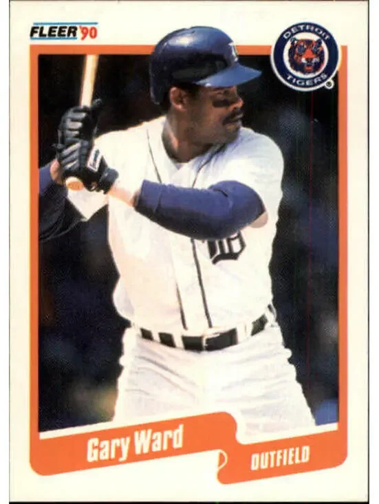 1990 Gary Ward Fleer Baseball Card #618