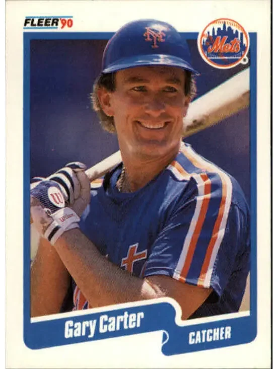 1990 Gary Carter Fleer Baseball Card #199