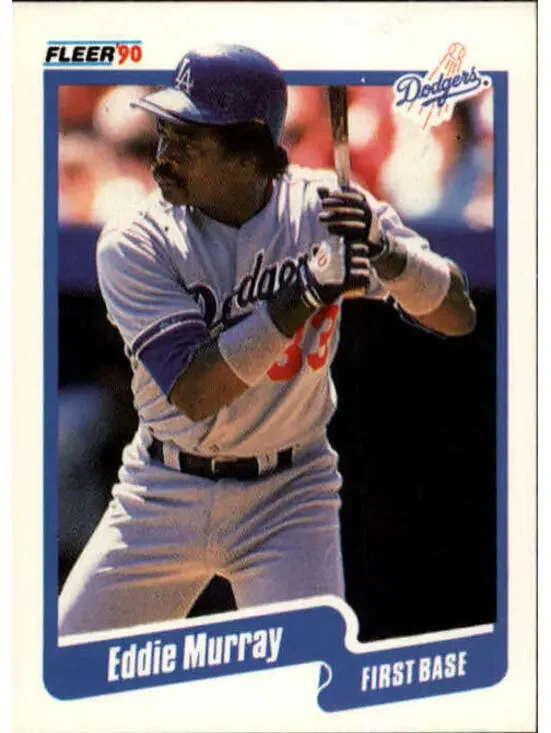 1990 Eddie Murray Fleer Baseball Card #404