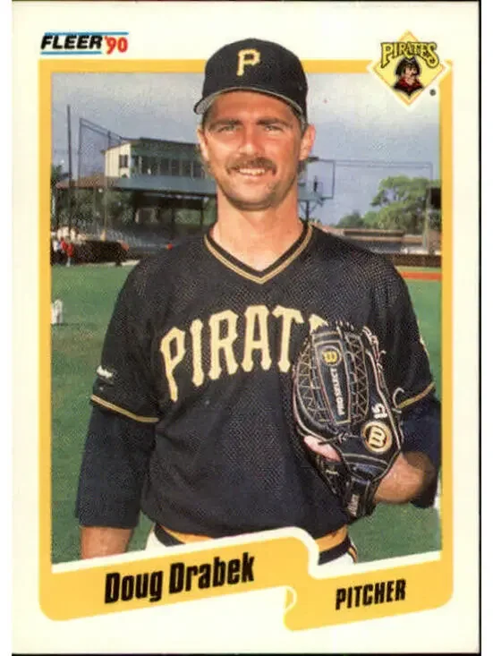1990 Doug Drabek Fleer Baseball Card #465