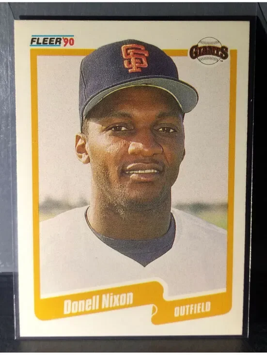 1990 Donell Nixon Fleer Baseball Card #66