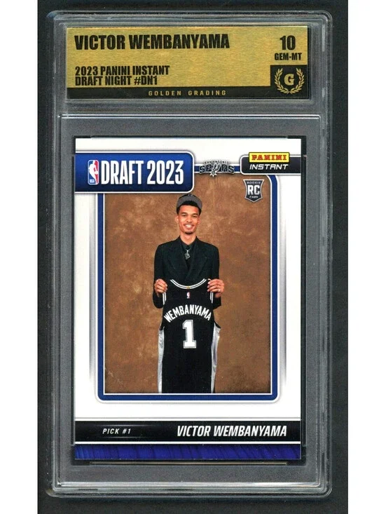 2023-24 Panini Instant DN-1 Victor Wembanyama Spurs Rookie Card (RC) Gem Mint 10