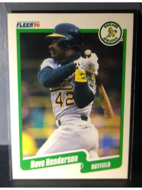 1990 Dave Henderson Fleer Baseball Card #9