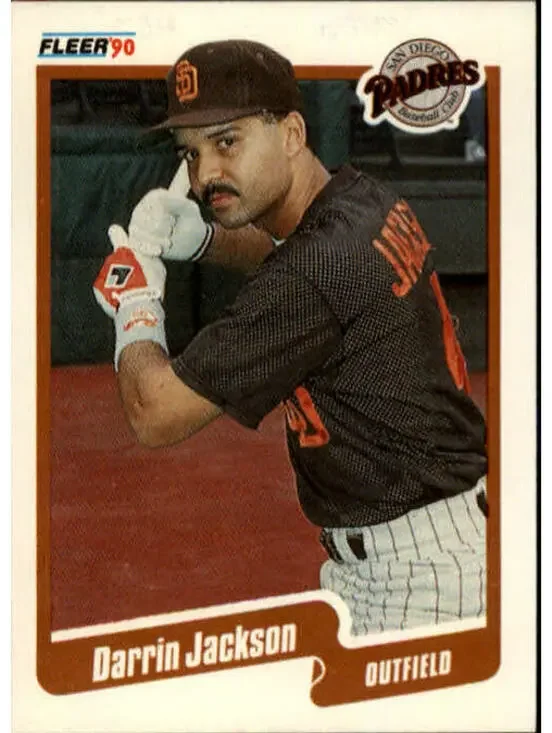 1990 Darrin Jackson Fleer Baseball Card #160