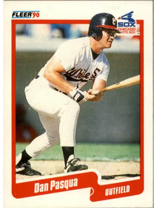 1990 Dan Pasqua Fleer Baseball Card #544