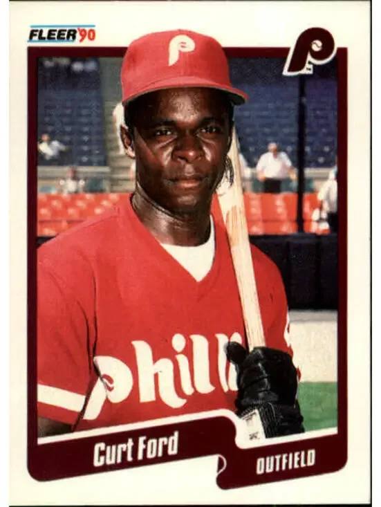 1990 Curt Ford Fleer Baseball Card #557