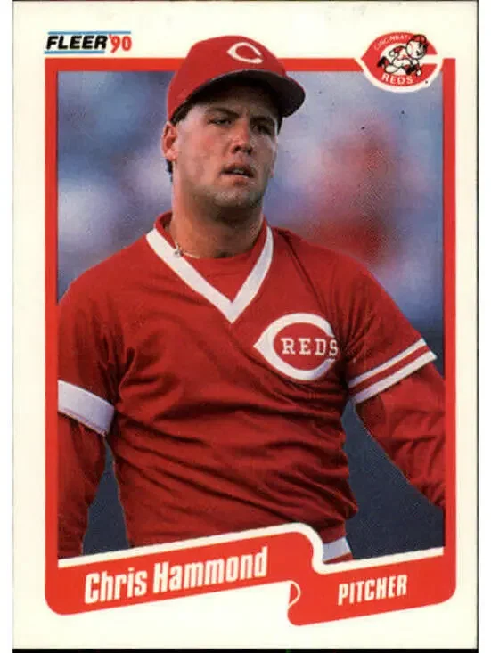 1990 Chris Hammond Fleer Baseball Card #421