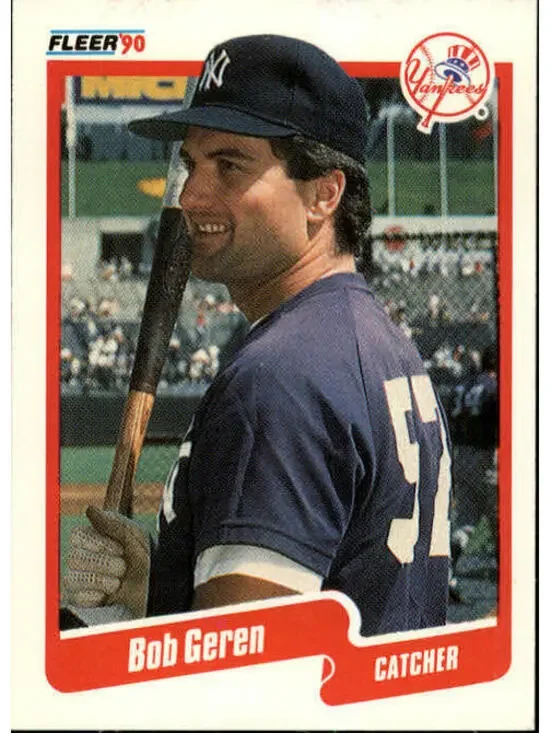 1990 Bob Geren Fleer Baseball Card #442
