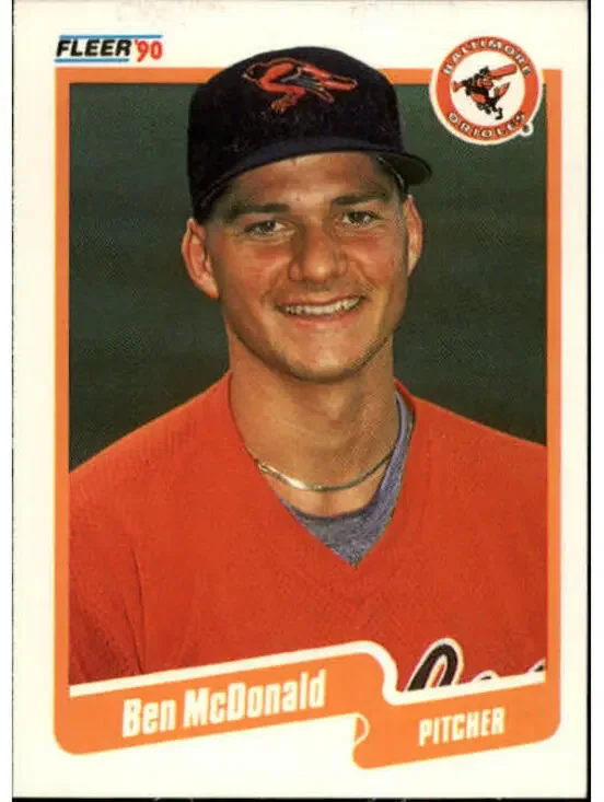 1990 Ben McDonald Fleer Baseball Card #180