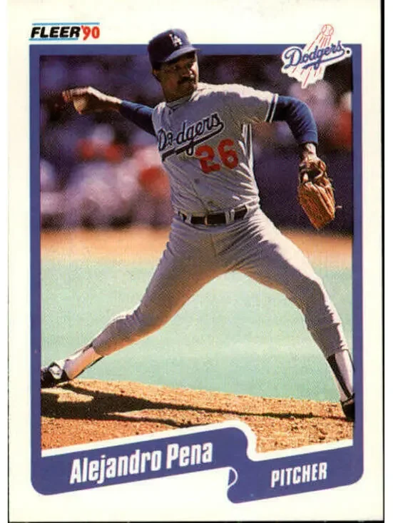 1990 Alejandro Pena Fleer Baseball Card #405