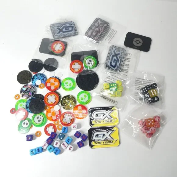 Pokemon TCG Dice Counters Markers GX Lot