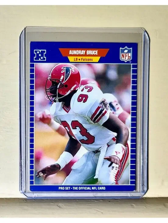1989 Aundray Bruce The Official NFL Football Card #2 Atlanta Falcons