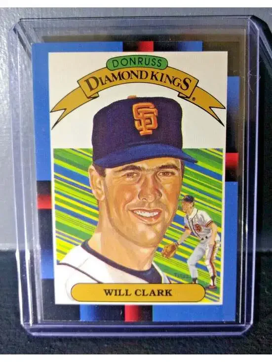 1988 Will Clark Donruss Diamond Kings #21 Baseball Card