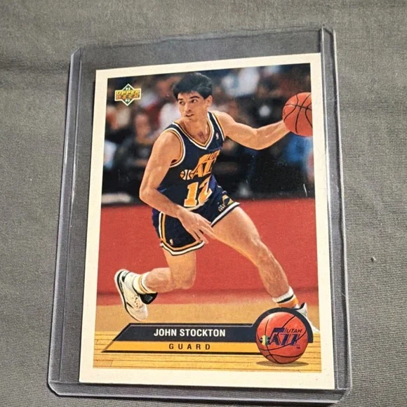 Upper Deck 1992-93 McDonald's John Stockton #P41 Utah Jazz Basketball Card NBA