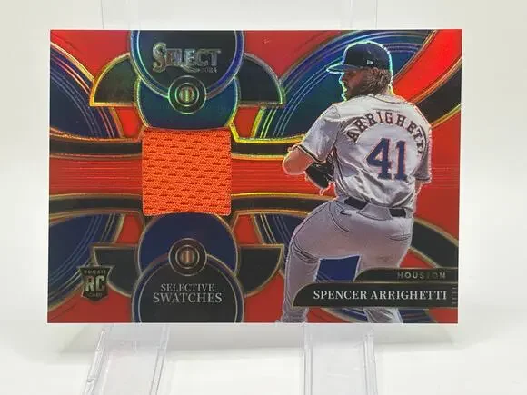 2024 Panini Select SPENCER ARRIGHETTI Rookie Red Patch Relic 1/99 SP Astros RC