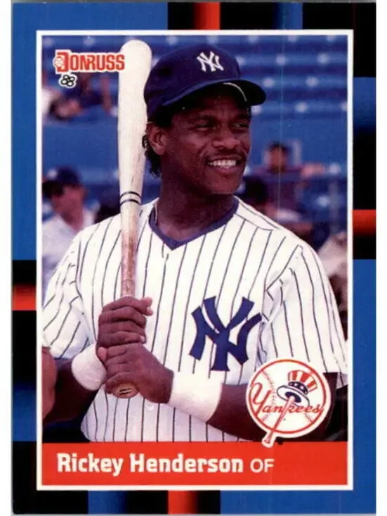 1988 Rickey Henderson Donruss Baseball Card #277