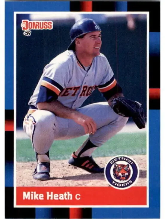 1988 Mike Heath Donruss Baseball Card #338