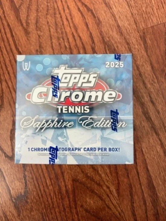 2025 Topps Chrome Tennis Sapphire Edition Sealed Hobby Box