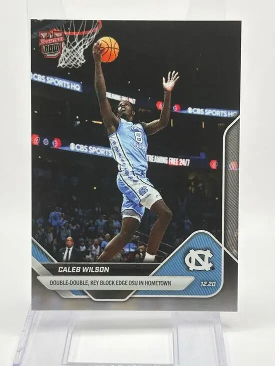 2025-26 Bowman University NOW Basketball Caleb Wilson Double-Double UNC Bulls