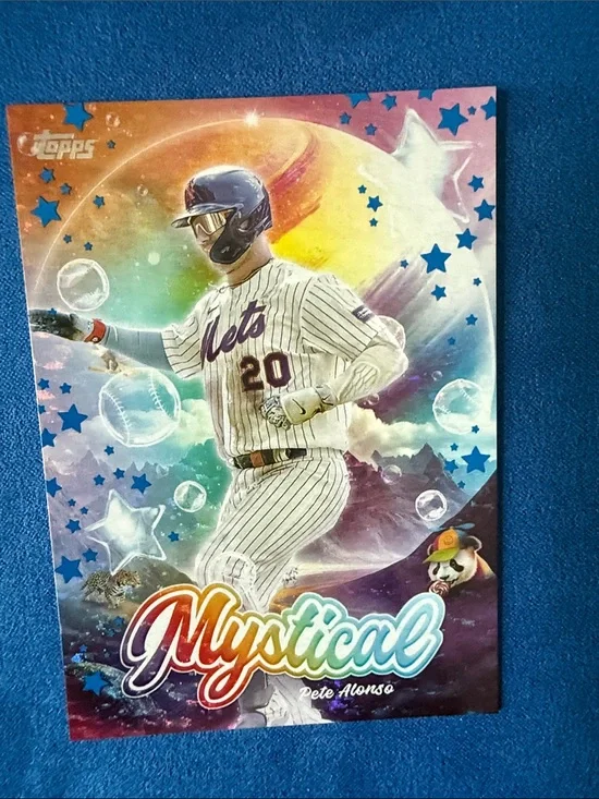 Topps Pete Alonso Mystical Poster - Blue, Purple, Yellow, Orange