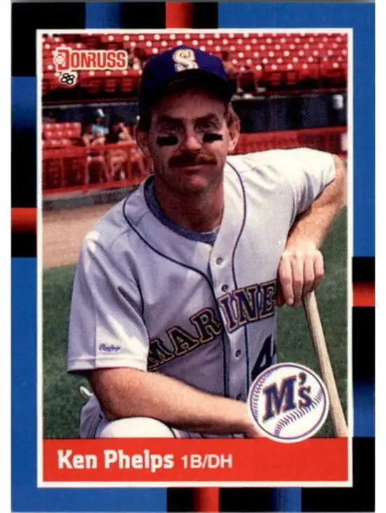 1988 Ken Phelps Donruss Baseball Card #489