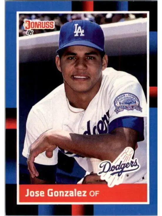 1988 Jose Gonzalez Donruss Baseball Card #341