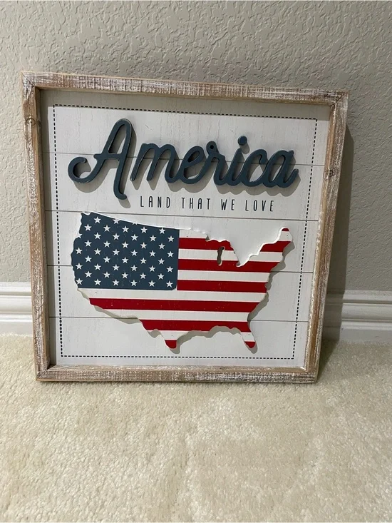 Two Sided Wall Sign - Rustic Home Wall Decor