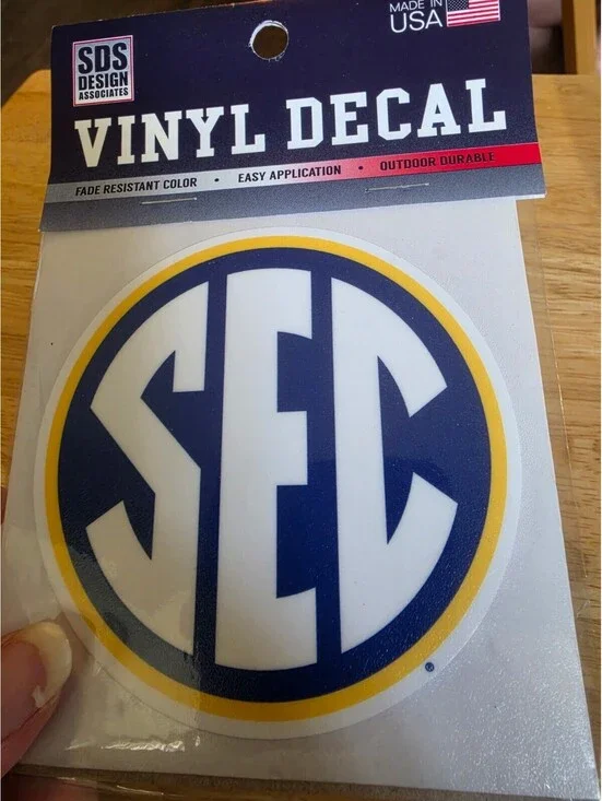 SEC Vinyl Decal 3 Inch