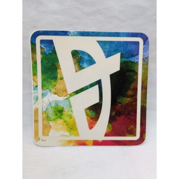 Colorful G E Sticker 3 7/8