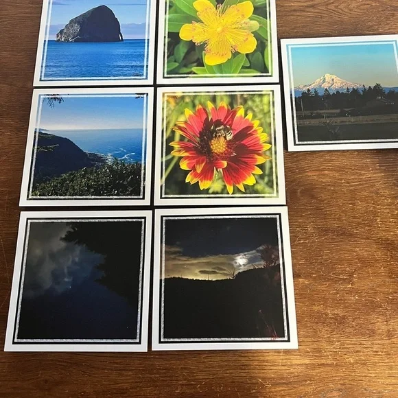 Pacific Northwest Photo Tile Set – 7 Original 8x8 Nature Photography Pieces