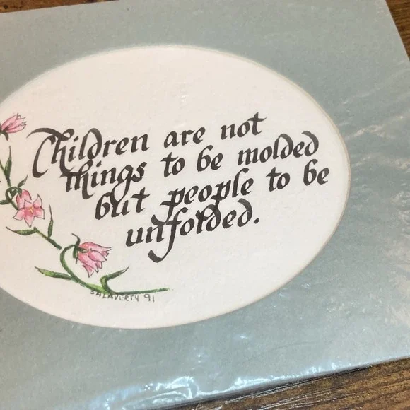 Vintage Hand Lettered Quote Wall Art Family Cottagecore Farmhouse‎ Decor 5x7