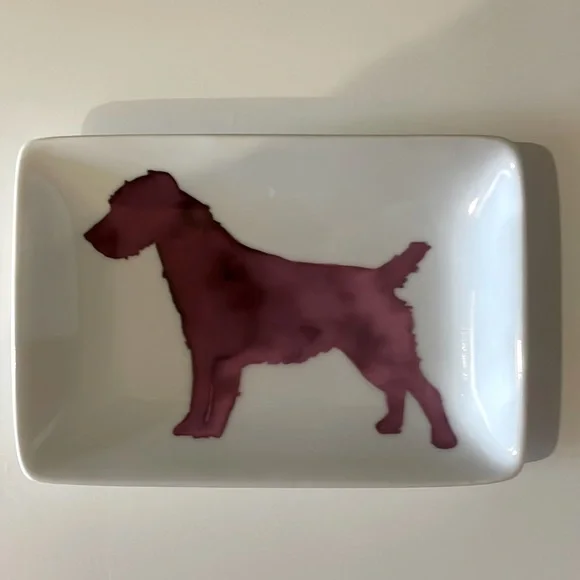 West elm dog dish vintage terrier decorative ring dish