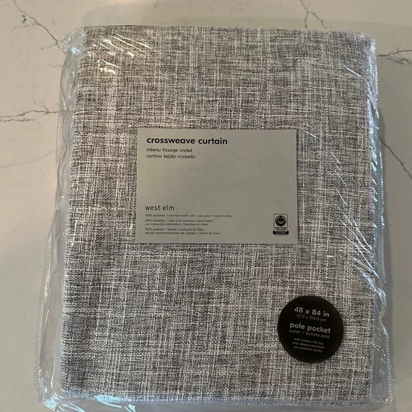 Crossweave curtain panel