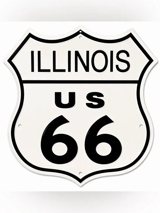 NEW Illinois US Route 66 Metal Sign