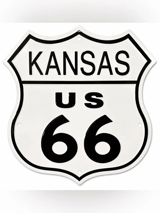 NEW Kansas US Route 66 Metal Sign