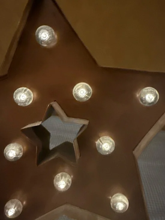& Other Stories Brown Star LED Marquee Wall Accent