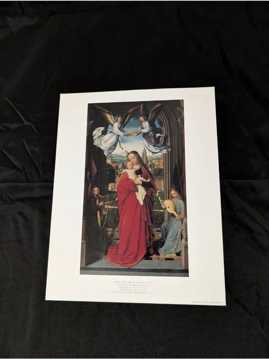 Virgin & Child with four angels Art Print by the Metropolitan museum of art 1994