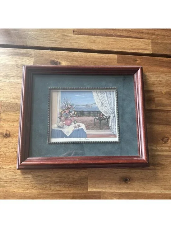 Louise Dunavant River Terrace Paint 11.5X9.5 Wood Frame Steamboat Mississippi TN