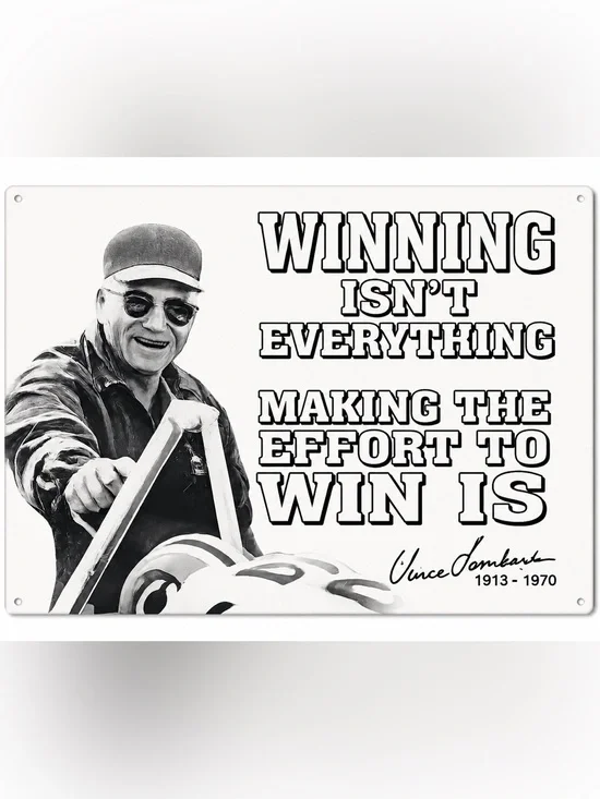 NEW Winning Isn’t Everything Metal Sign