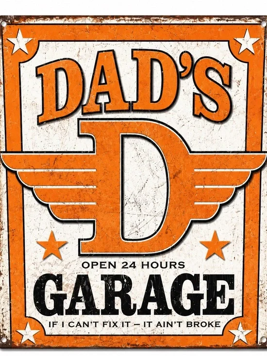 NEW Dad’s Garage Metal Sign