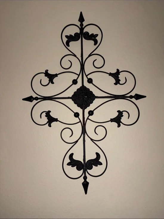 Hobby Lobby Black Ornate Metal Wall Cross