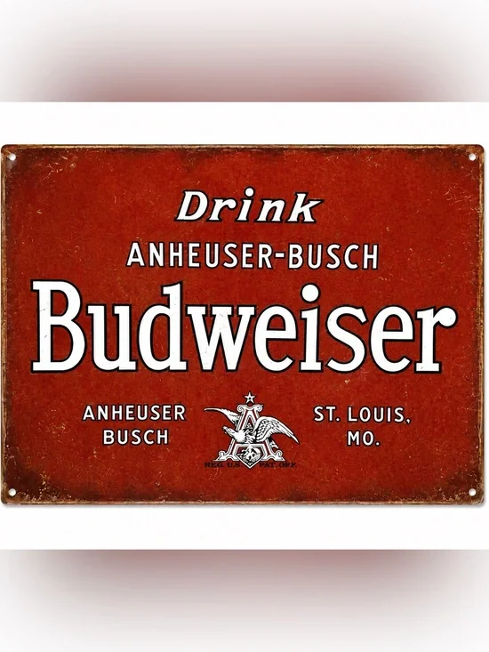NEW Budweiser Beer Metal Sign